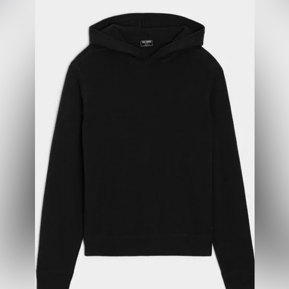Todd Snyder Black Cashmere Hooded Sweater
